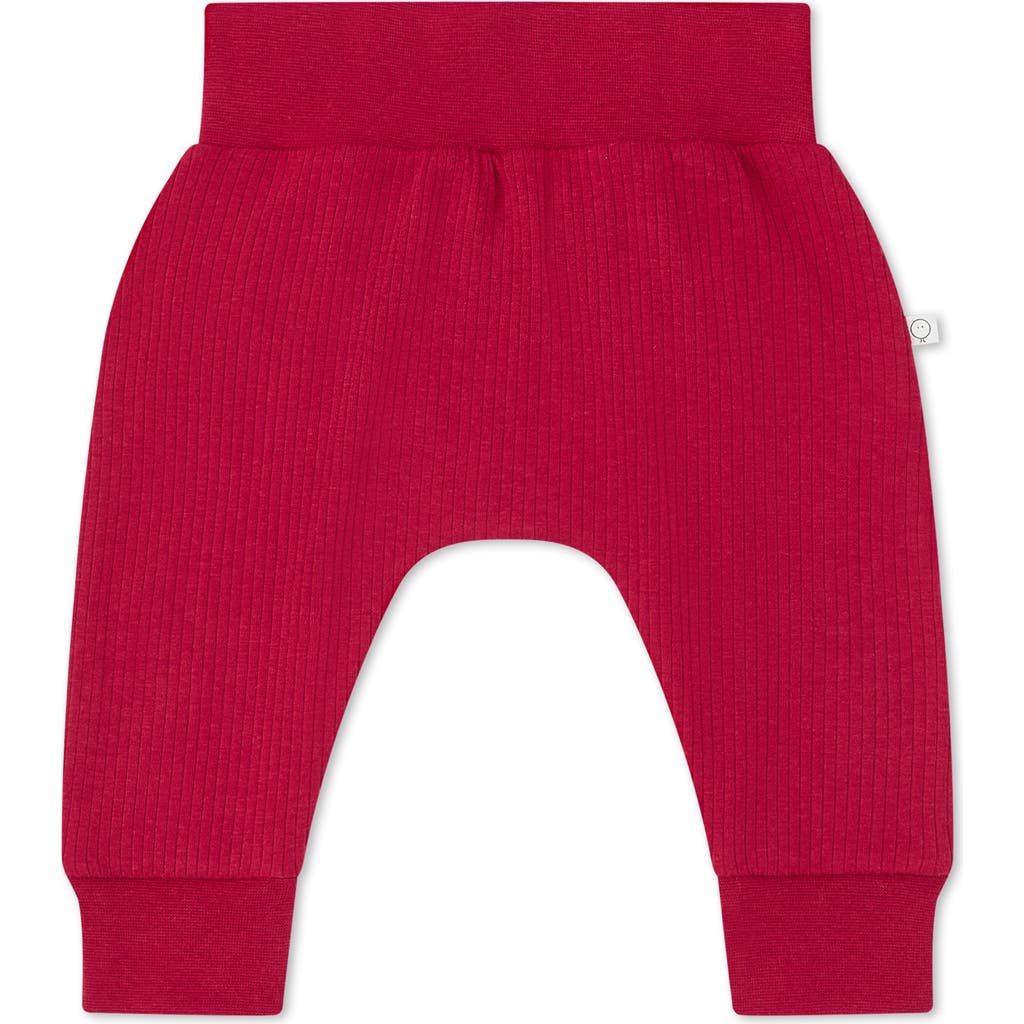 MORI Appliqué Bear Joggers in Santa And Red
