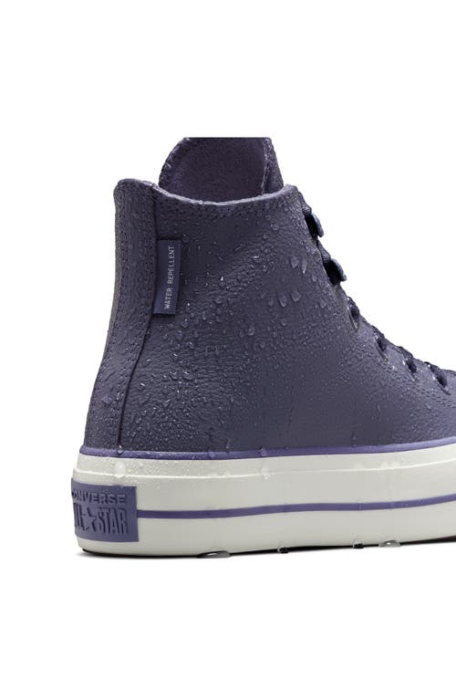 Shop Converse Chuck Taylor® All Star® Lift Water Repellent High Top Sneaker In Shadow Purple/lavender Ash