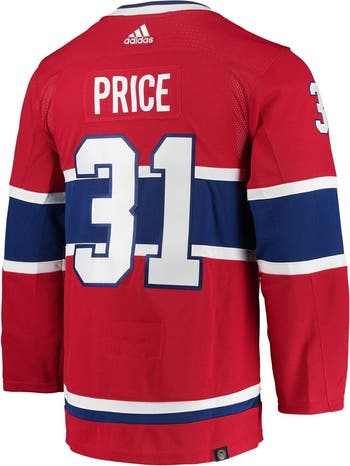 Adidas Men's Carey Price Red Montreal Canadiens Home Primegreen Authentic Pro Player Jersey - Red