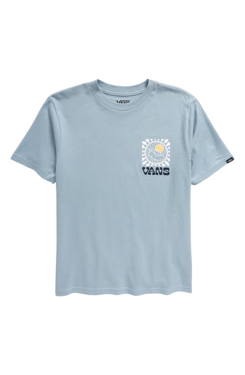 Vans Kids' Rise & Shine Graphic T-Shirt Dusty Blue at