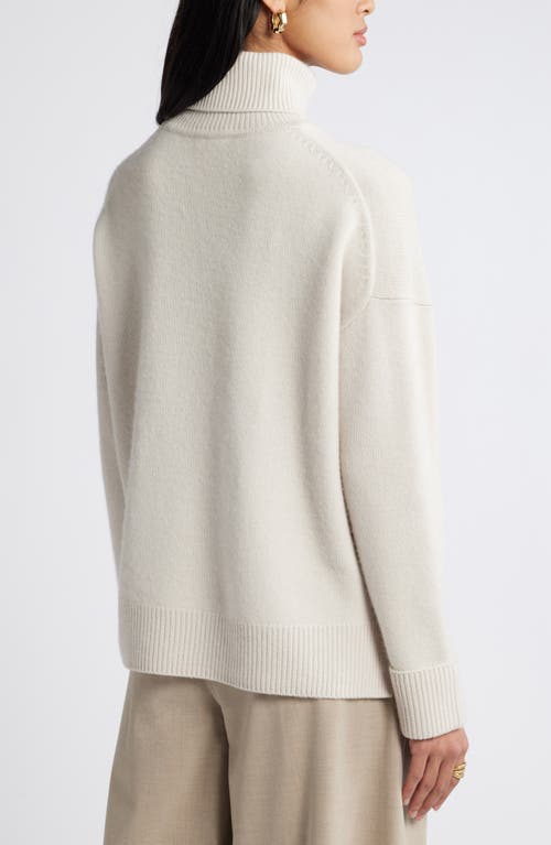 Shop Nordstrom Wool & Cashmere Turtleneck Sweater In Ivory Sand