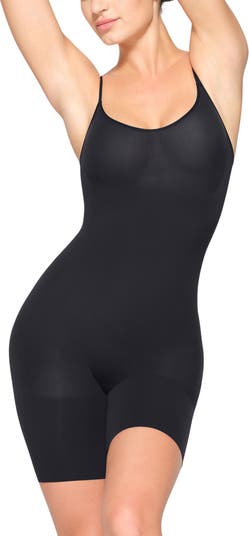 Skims Bodysuit UAE Sale - Sienna Khaki Everyday Sculpt Mid Thigh Womens
