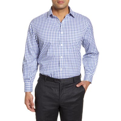 Nordstrom Shop Smartcare(TM) Classic Fit Check Dress Shirt, Blue