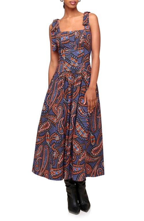 Shop Avec Les Filles Paisley Bow Strap Sundress In Boho Paisley