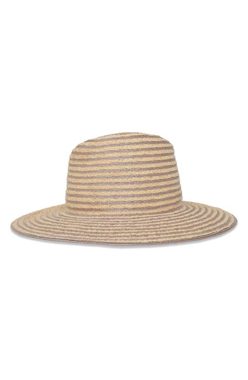 Shop Gigi Burris Millinery Jeanne Packable Raffia Sun Hat In Natural/cocoa