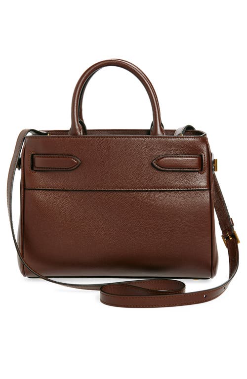 Shop Tom Ford Small Whitney Leather Tote In Saddle Brown