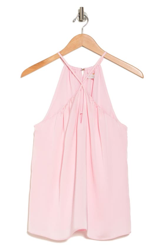 Ramy Brook Elson Halter Neck Sleeveless Top In Candy Pink