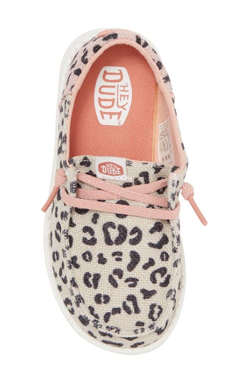 Hey Dude Kids' Wendy Boat Shoe In Cream/pink
