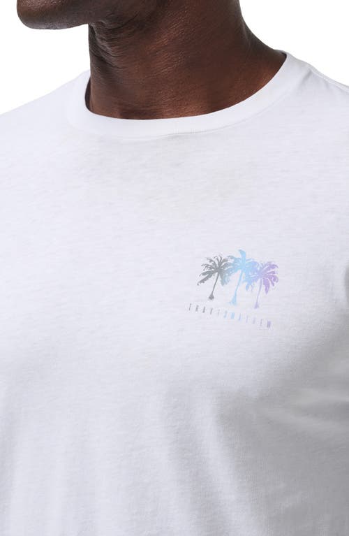 Shop Travismathew Private Flight Graphic T-shirt In White