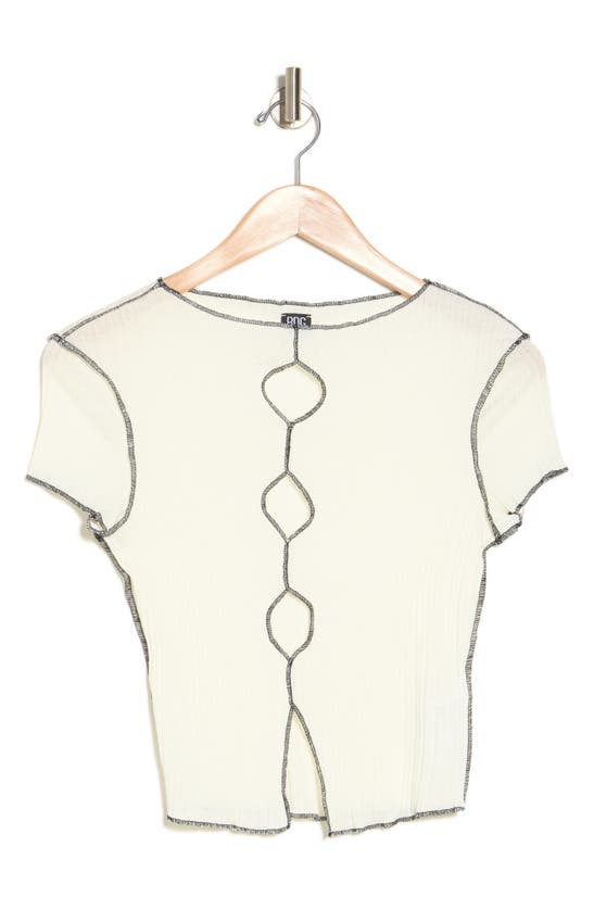 Shop Bdg Urban Outfitters Cutout Top In Cream