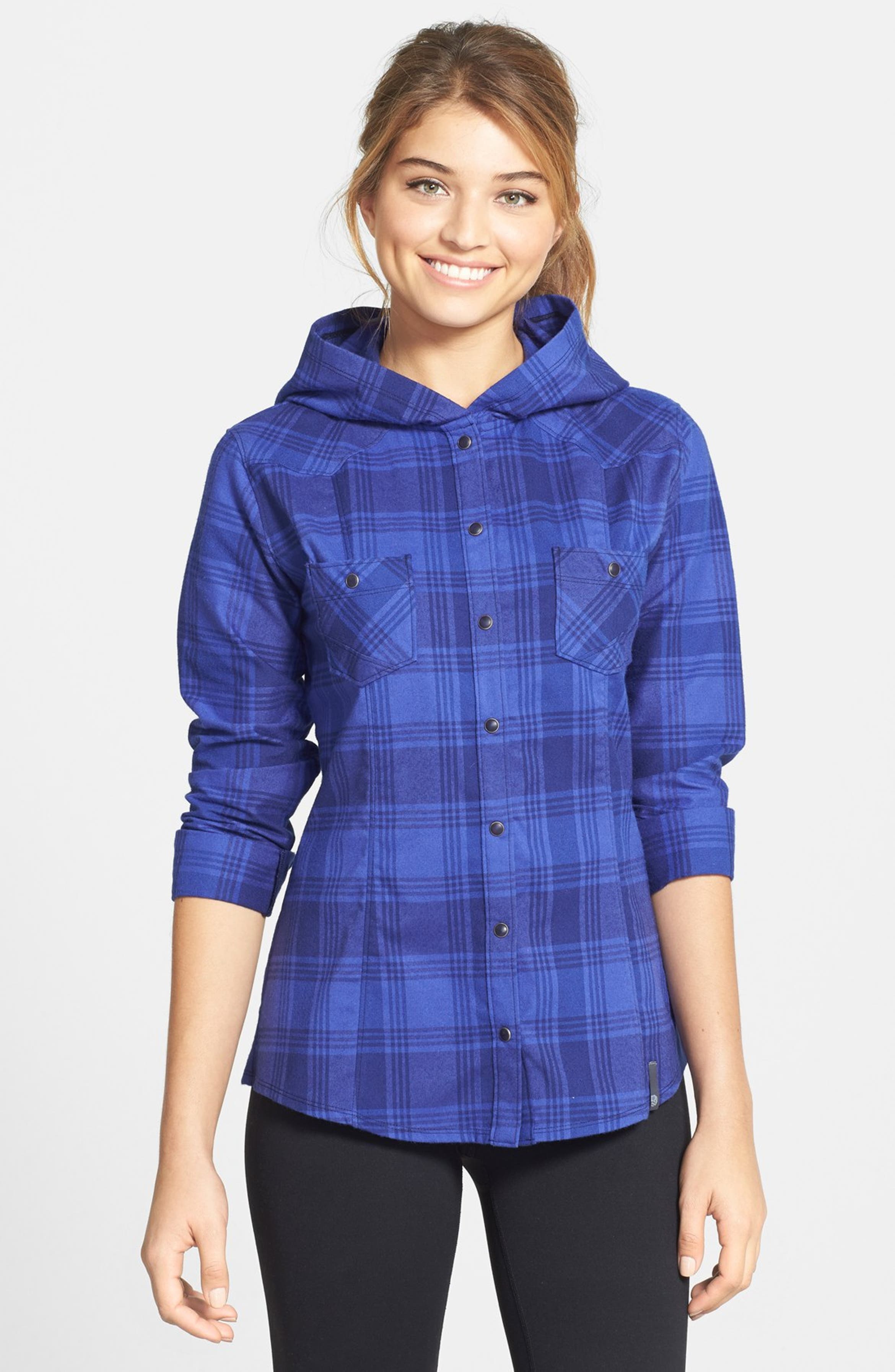 Mountain Hardwear 'Stretchstone Flannel™' Hooded Shirt | Nordstrom