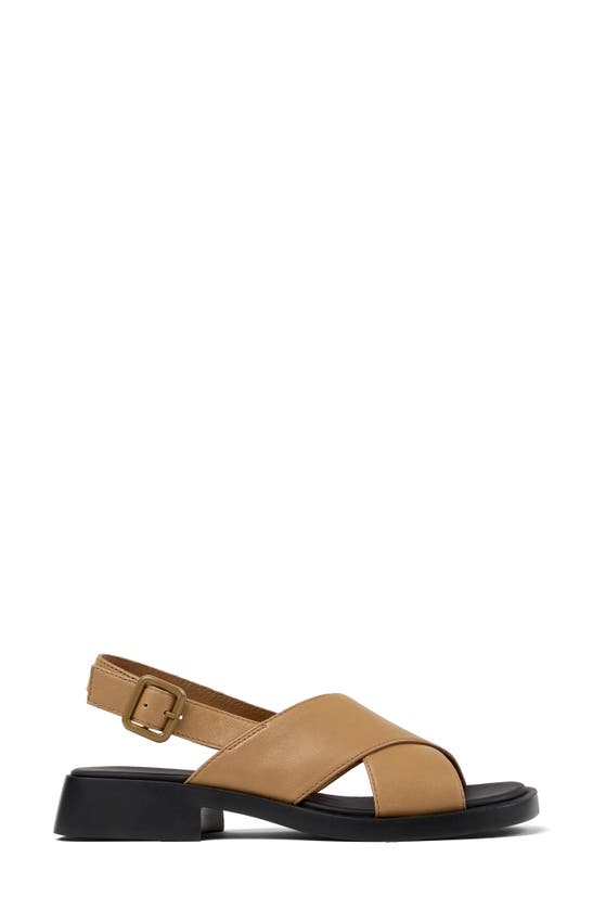 Shop Camper Dana Slingback Sandal In Medium Brown