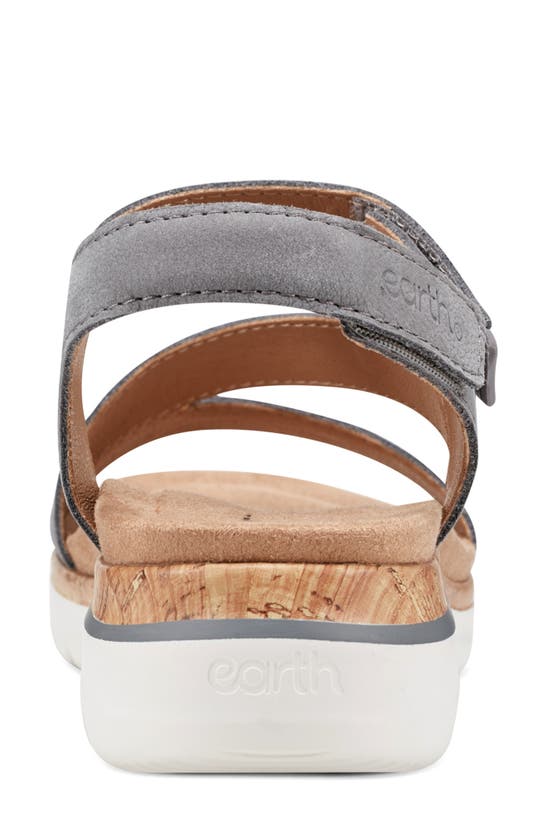 Shop Earth ® Roni Ankle Strap Sandal In Medium Grey