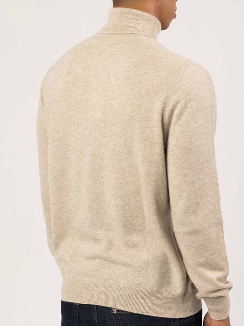 Shop Gobi Cashmere Turtle Neck In Warm Grey