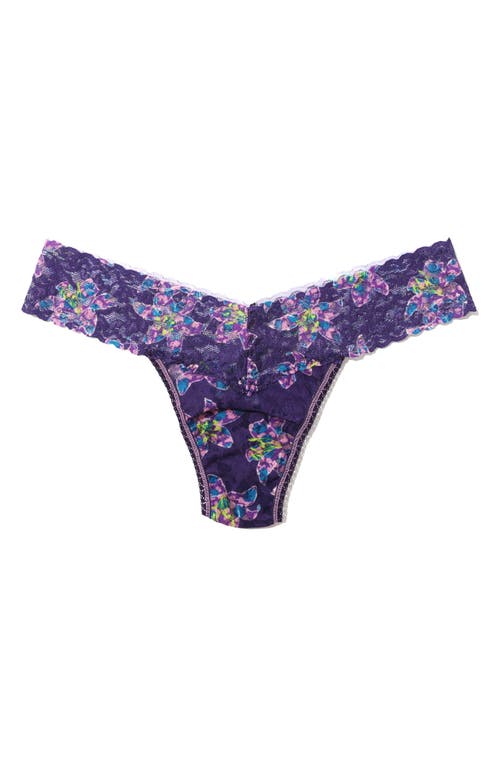 Shop Hanky Panky Print Low Rise Thong In Fleurs Por Moi?