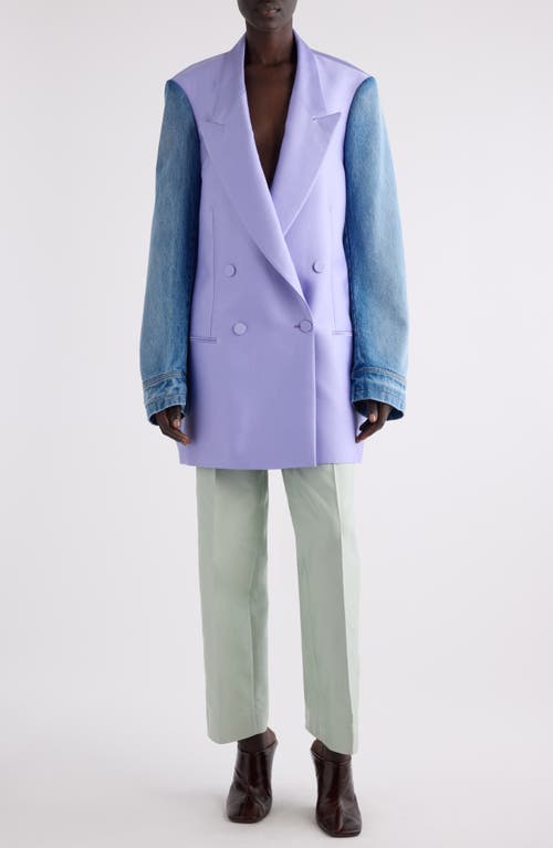 Shop Dries Van Noten Prati Satin Straight Leg Pants In Mint