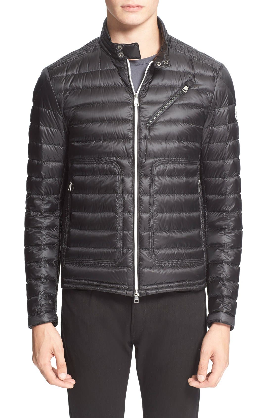 Moncler 'Picard' Quilted Down Moto 