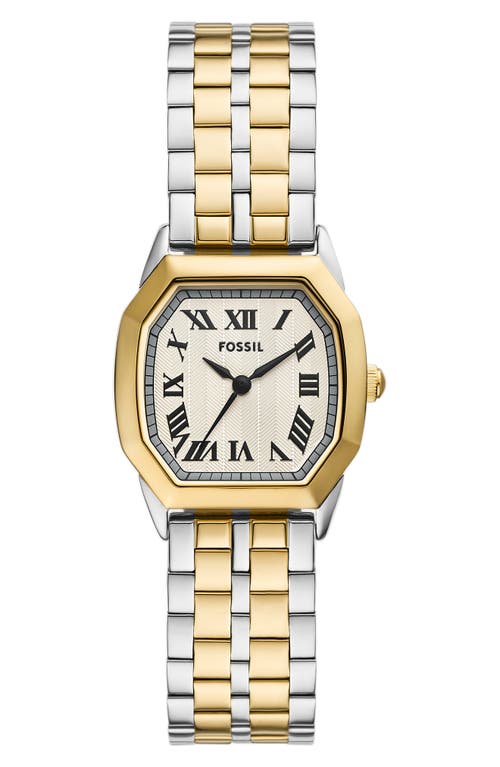 Fossil Women's Harlow Cream Dial Watch In Two Tone