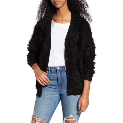 Lira Clothing Amari Open Front Cardigan, Black