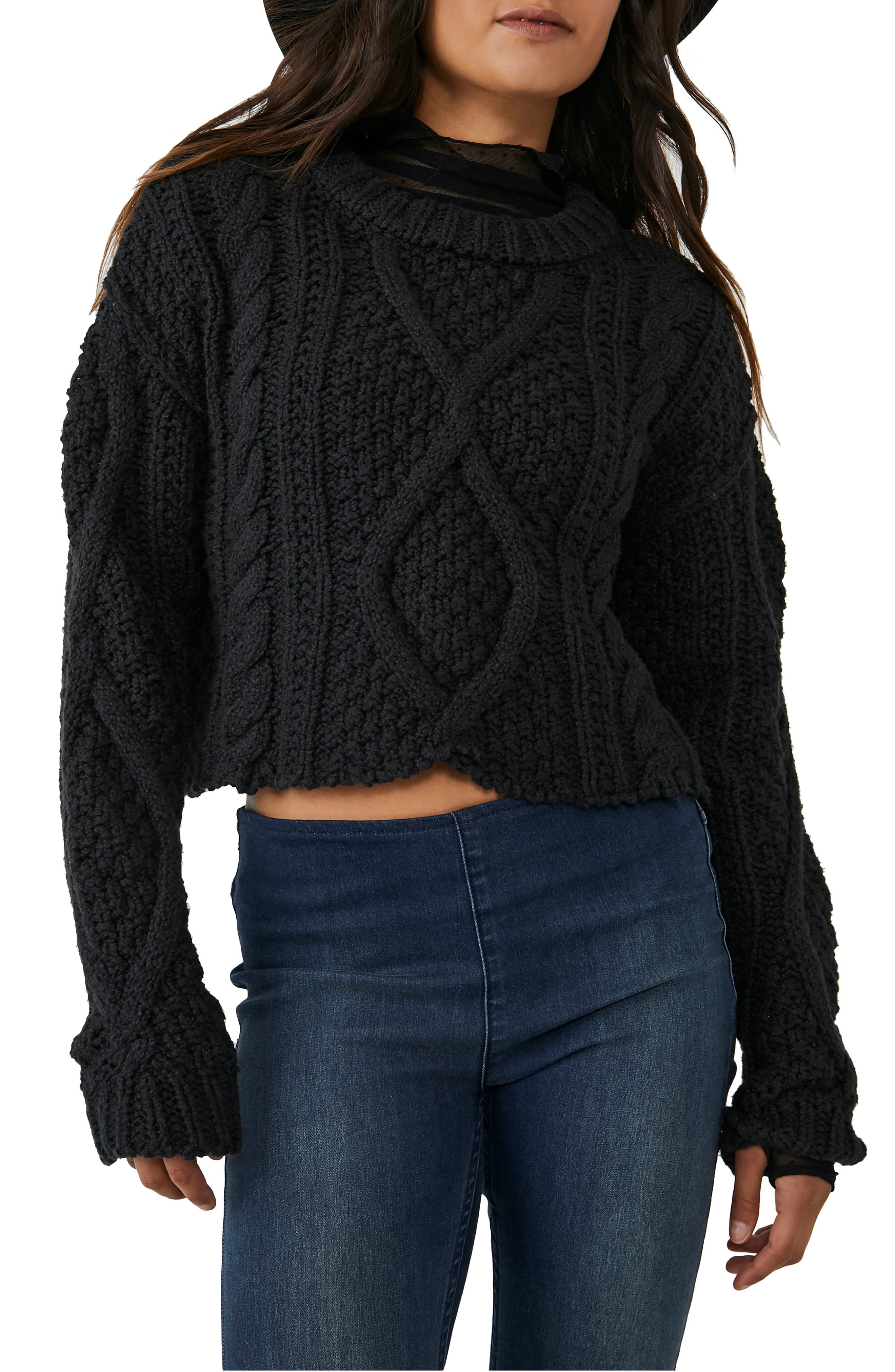 free people jace cable cardigan