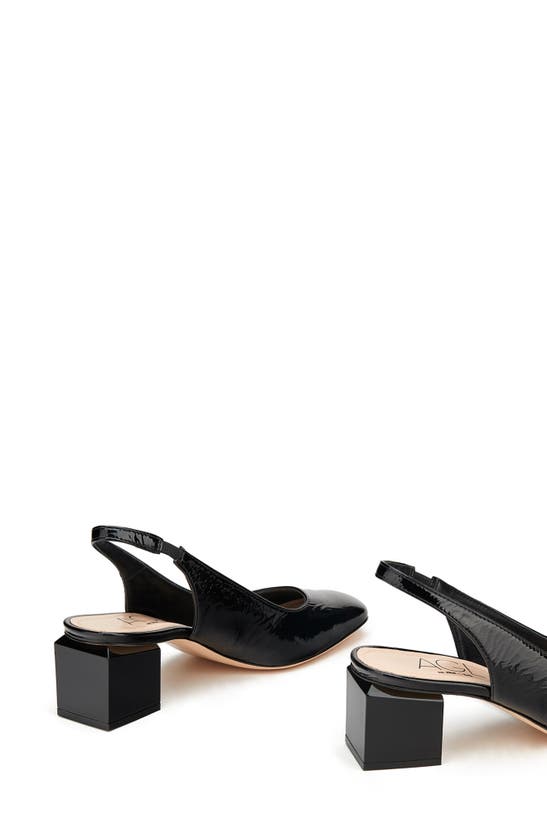 Shop Agl Attilio Giusti Leombruni Angie Block Heel Slingback Pump In Nero