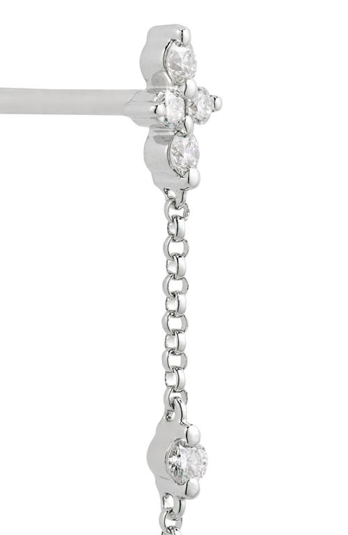 Bony Levy Getty Diamond Linear Drop Earrings In 18k White Gold
