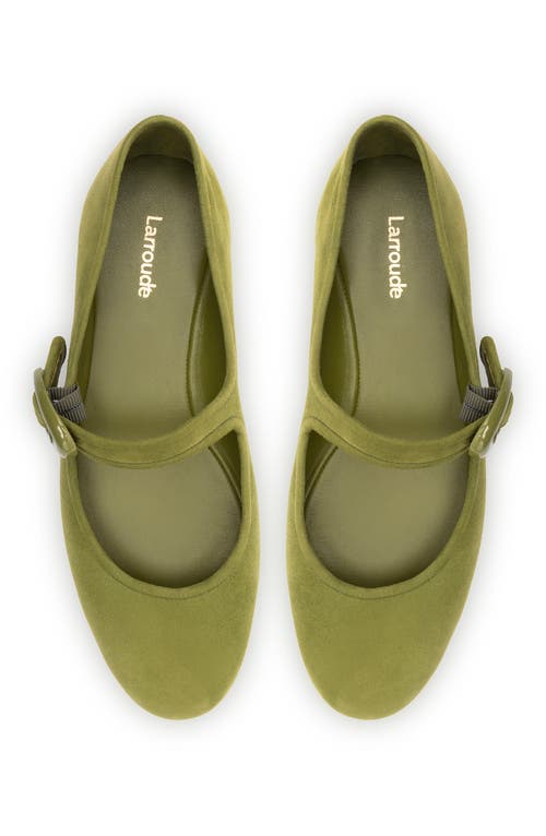 Shop Larroude Larroudé Verona Ballet Flat In Seaweed