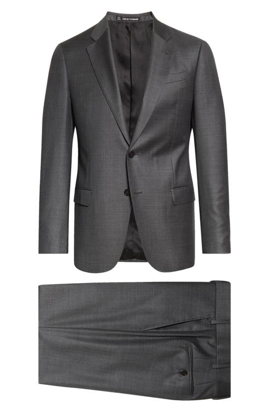 Shop Emporio Armani G-line Wool Suit In Grey