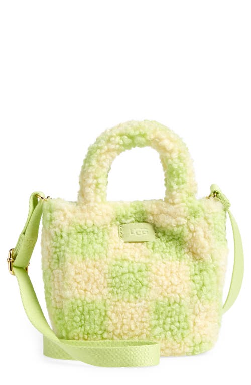 UGG(r) Mini Maribel High Pile Fleece Crossbody Bag in Honeycomb /Vibrant Green