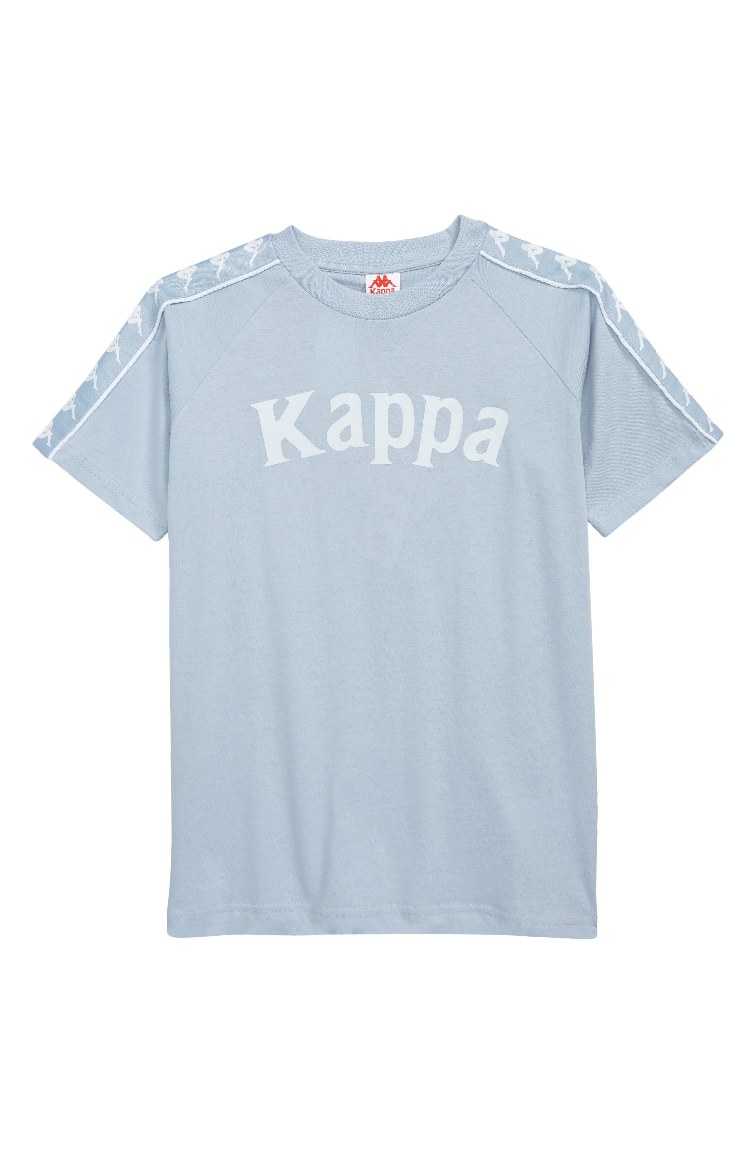 Kappa Kids' 222 Banda Deto Logo Graphic Tee in Blue/Light Blue Baby White at Nordstrom, Size 12Y Us