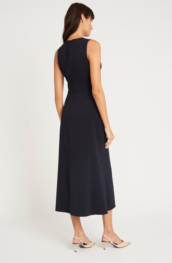 Luxely Reed Sleeveless Midi A-line Dress In Meteorite