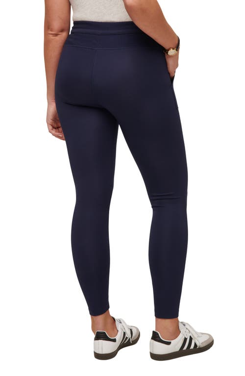 Shop Travismathew Friday Ponte Pocket Leggings In Navy