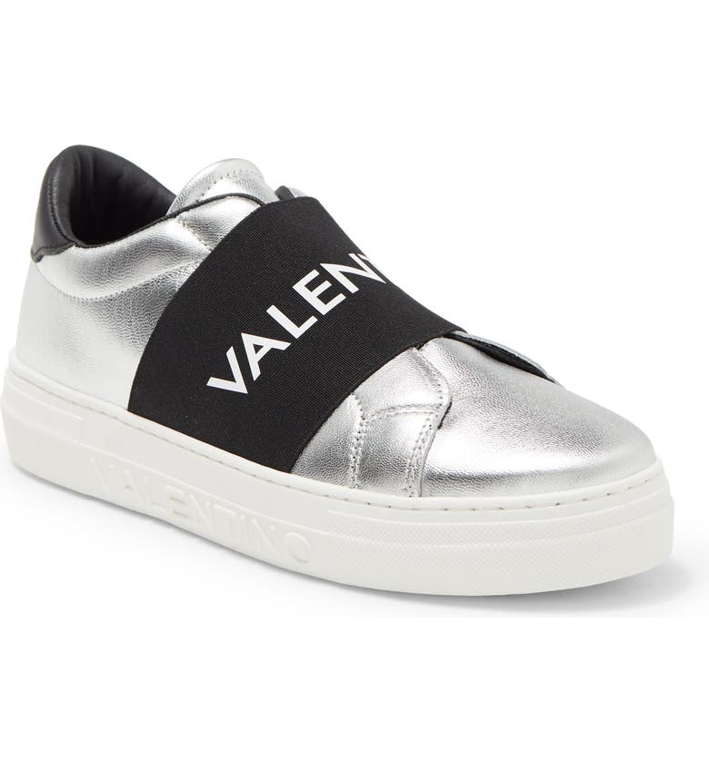 Valentino by Mario Valentino Women?s Maya Slip-on Sneaker (Silver in various sizes)