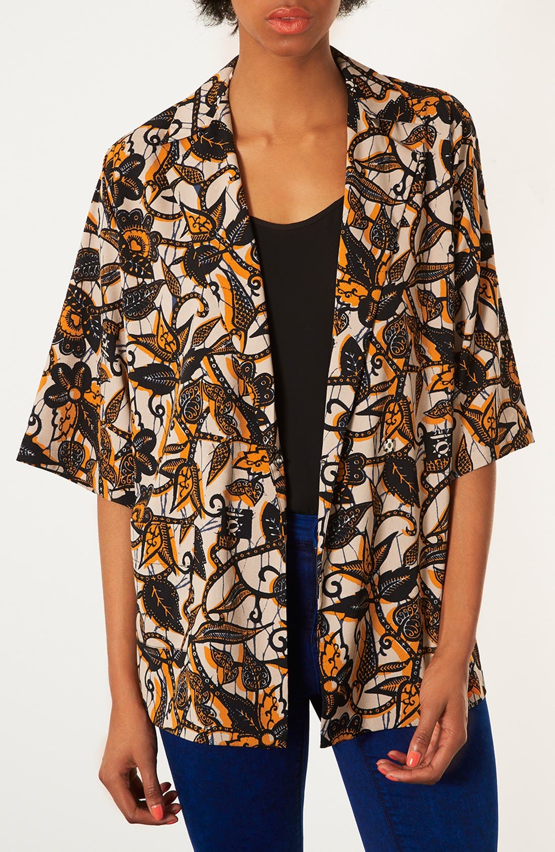 supreme woven striped batik jacket