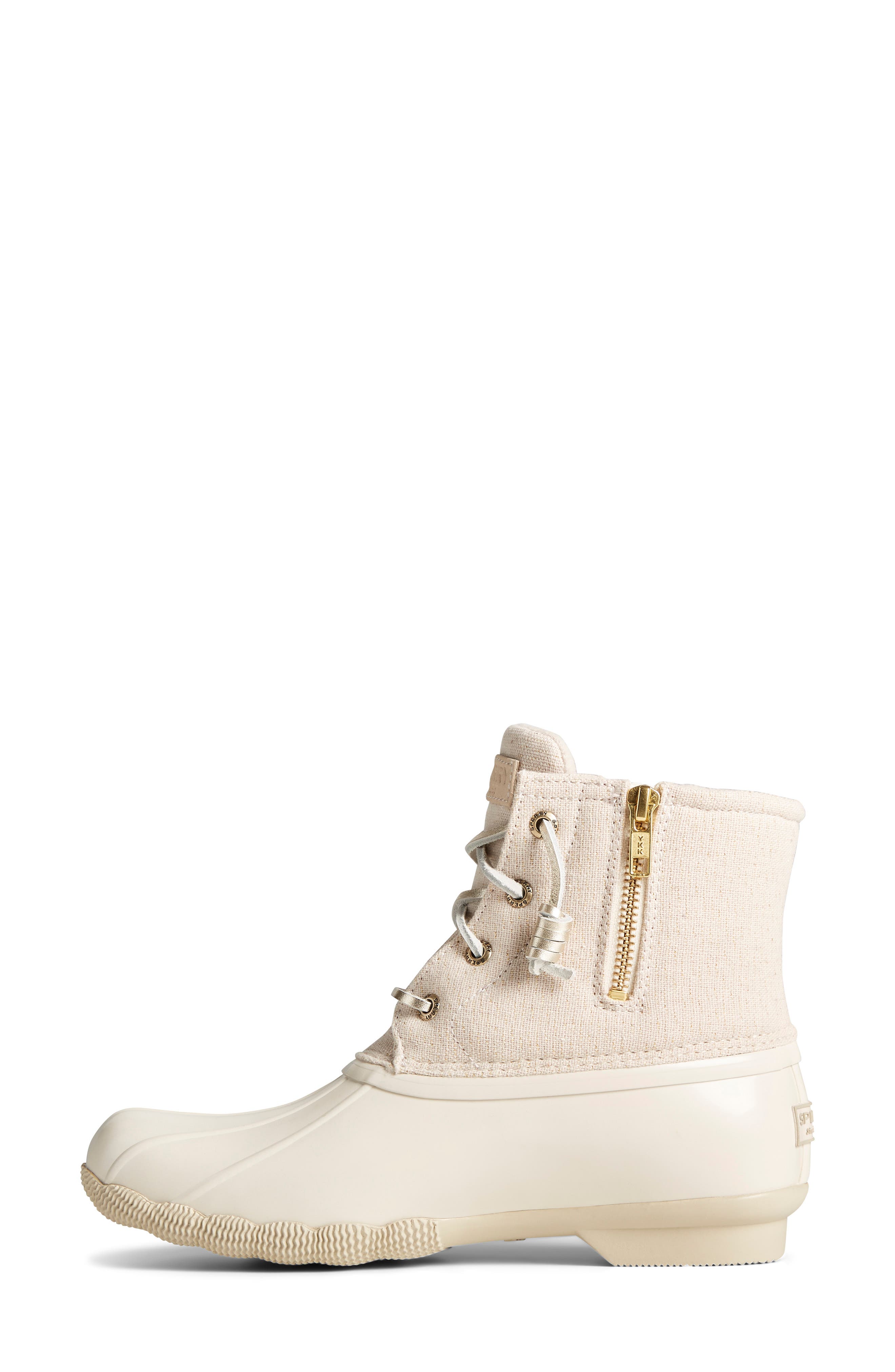 duck boots ivory