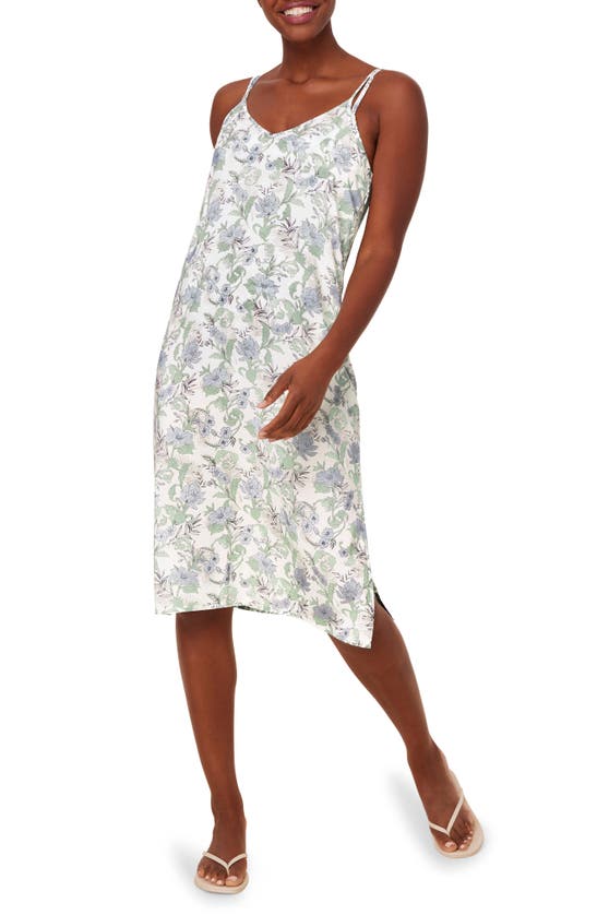 Shop Andie The Barreta Floral Print Cover-up Dress In Tuscan Floral