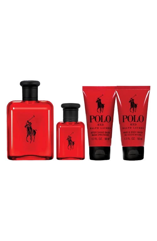 Shop Ralph Lauren Polo Red Eau De Toilette Gift Set (limited Edition) $195 Value In No Color