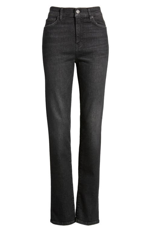 Shop Frame Le High Straight Leg Long Jeans In Claudius