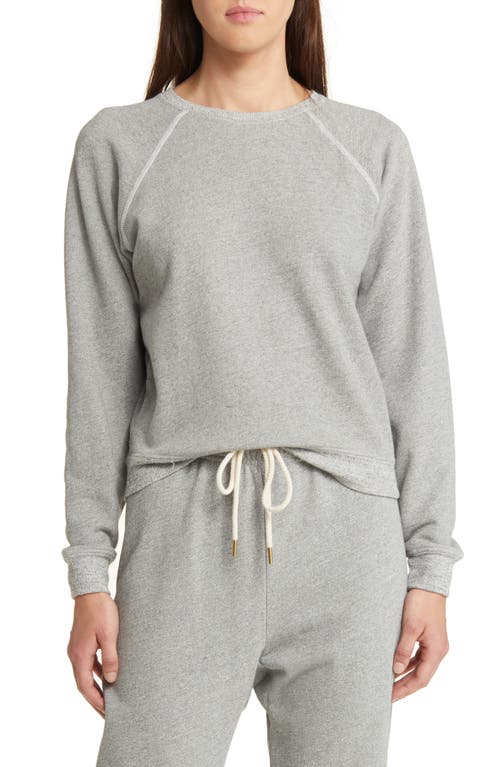 The Shrunken Raglan Sleeve Sweatshirt in Varsity Grey