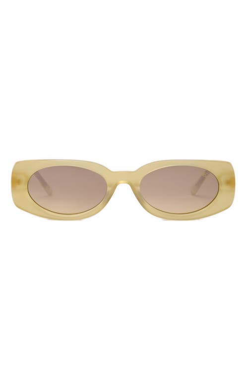 Booked 52mm Rectangular Sunglasses in Pineapple /Coconut Flash