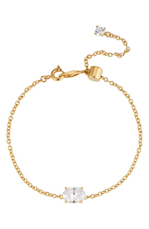 Nadri Modern Love Cubic Zirconia Bracelet in Gold at Nordstrom