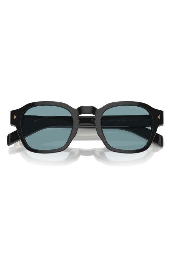 Shop Prada 52mm Polarized Phantos Sunglasses In Black