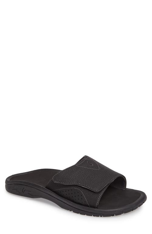 Olukai Nalu Slide Sandal In Black