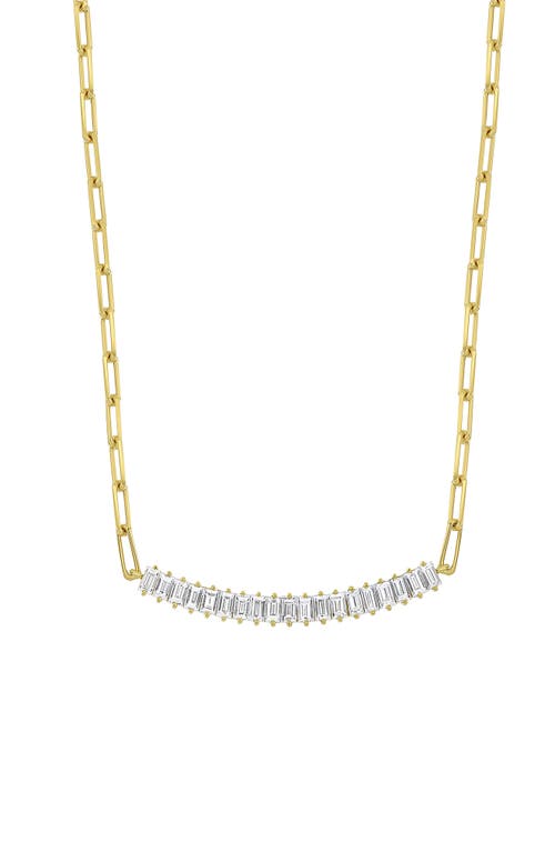 Bony Levy Varda Luxe Baguette Diamond Pendant Necklace in 18K Yellow Gold at Nordstrom