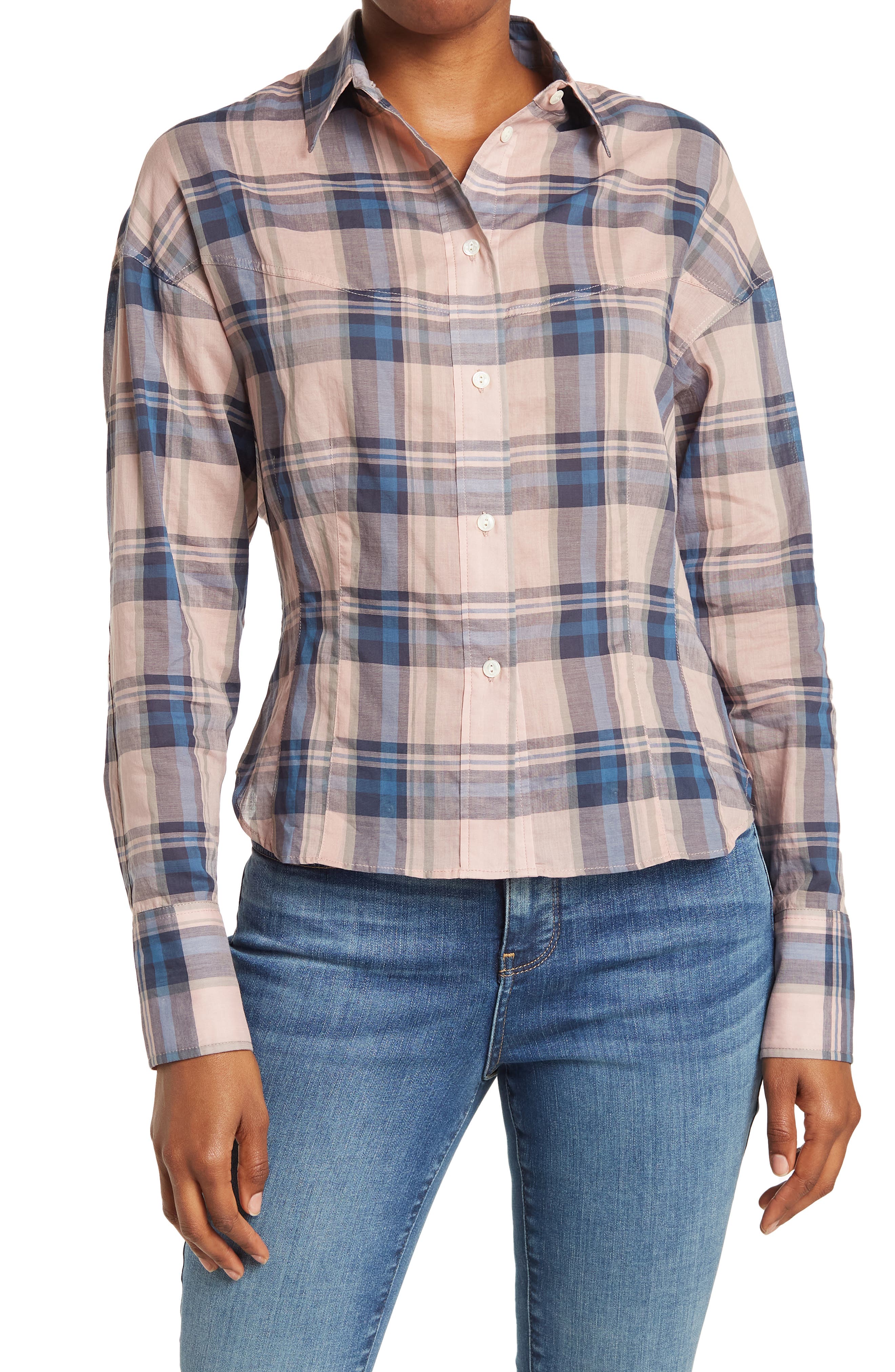 rag \u0026 bone Iris Plaid Long Sleeve Shirt 