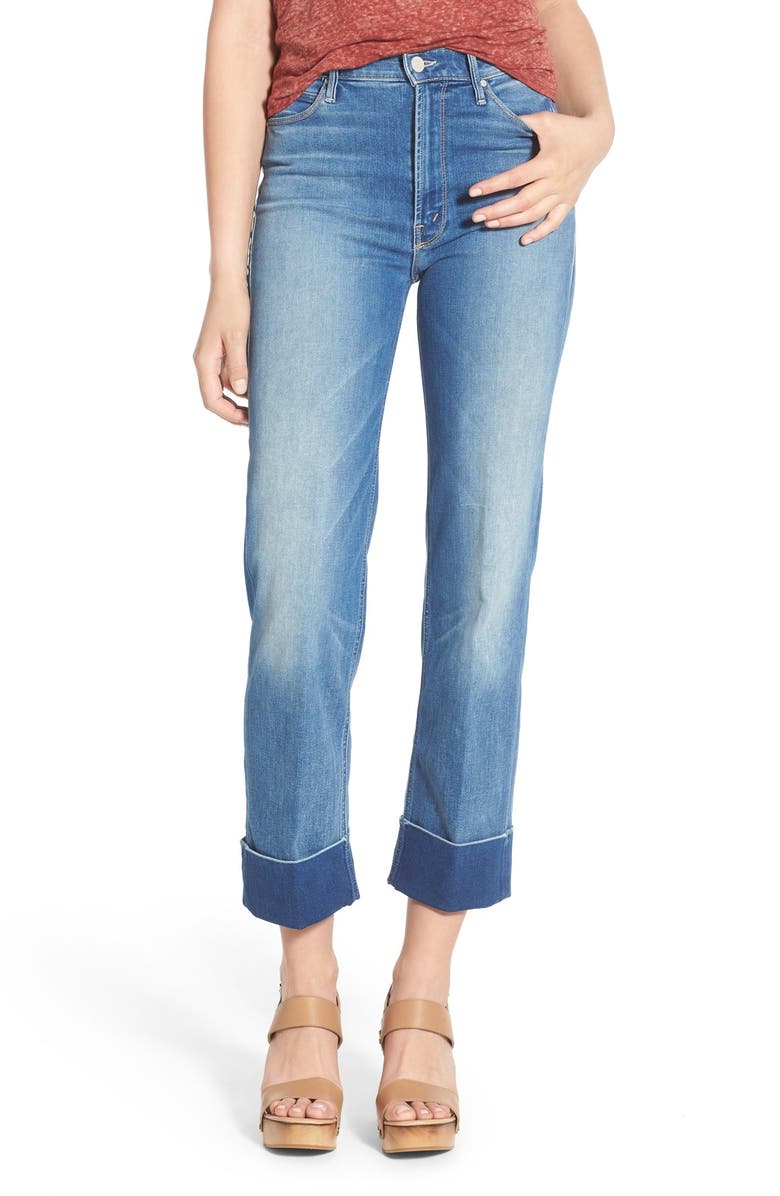 MOTHER 'The Maverick' Cuff Crop Jeans (Birds of Paradise) | Nordstrom