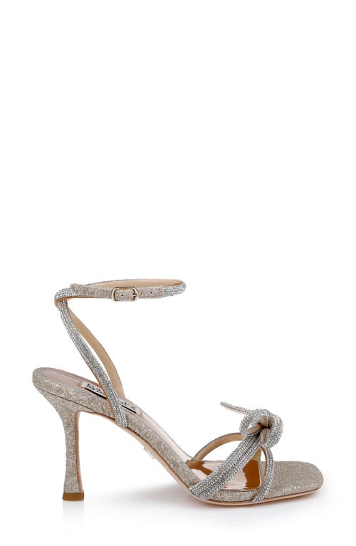 Shop Badgley Mischka Collection Effie Ankle Strap Sandal In Champagne