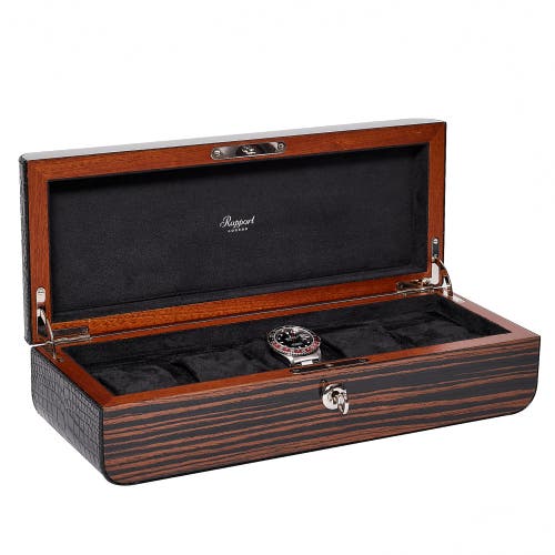 Shop Rapport London Mayfair Five Watch Box In Brown