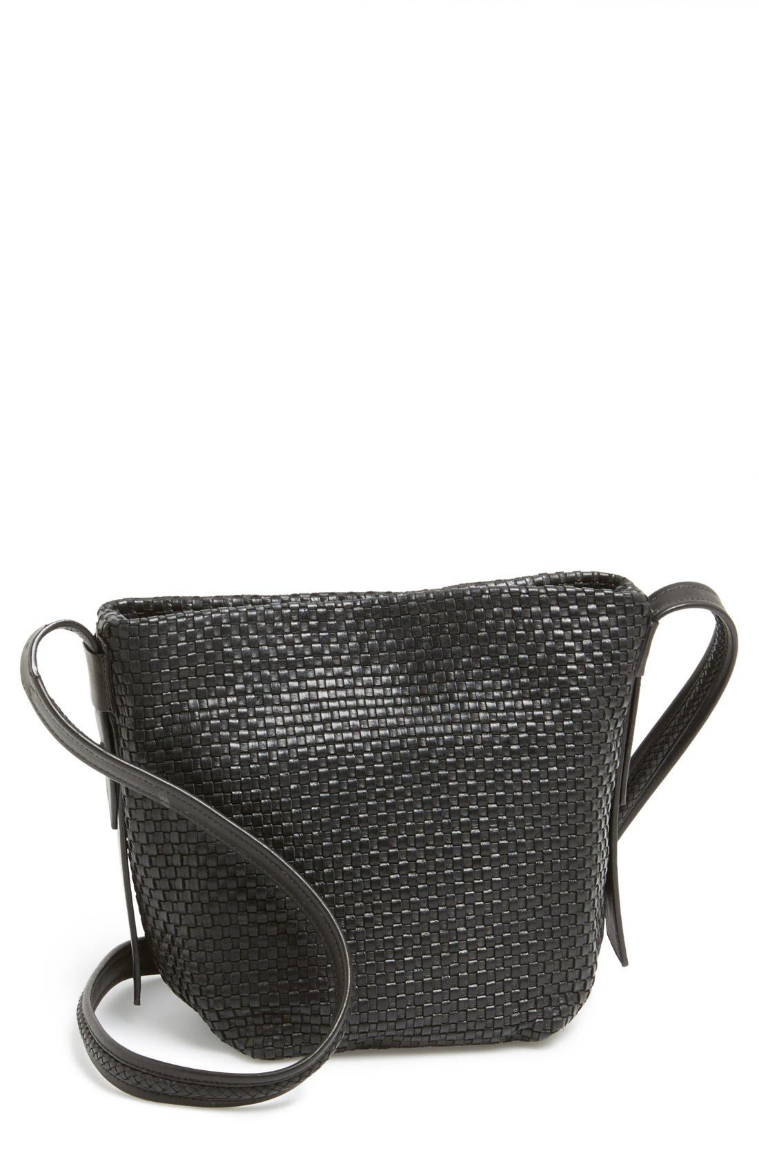 Medium' Woven Leather Crossbody Bag 