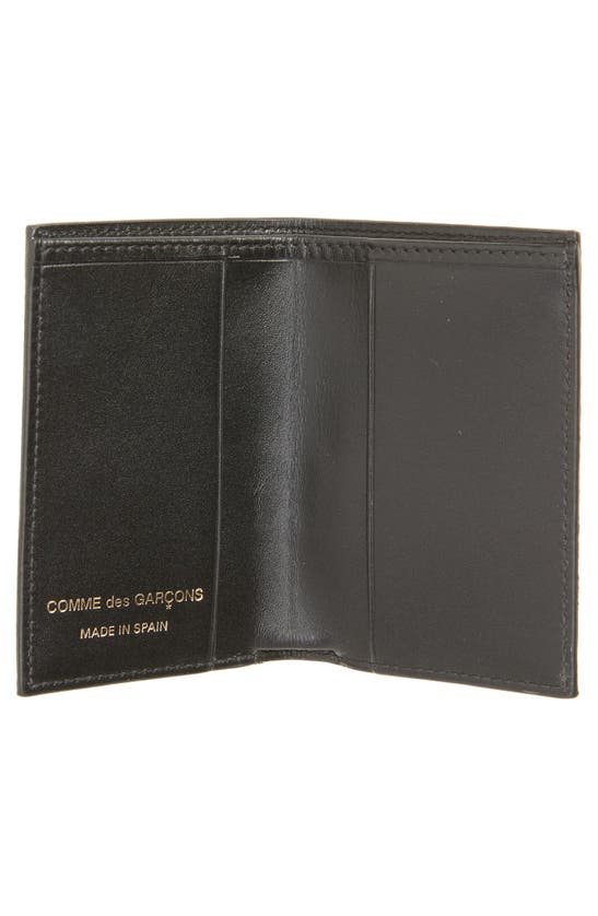 Comme Des Garçons Tartan Patchwork Card Case In Green